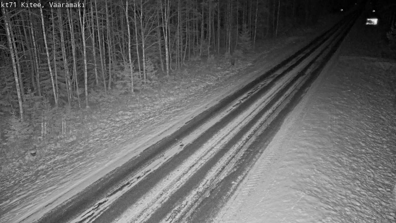Weather Camera Image Väg 71 Väärämäki, Kitee, Pohjois-Karjala
