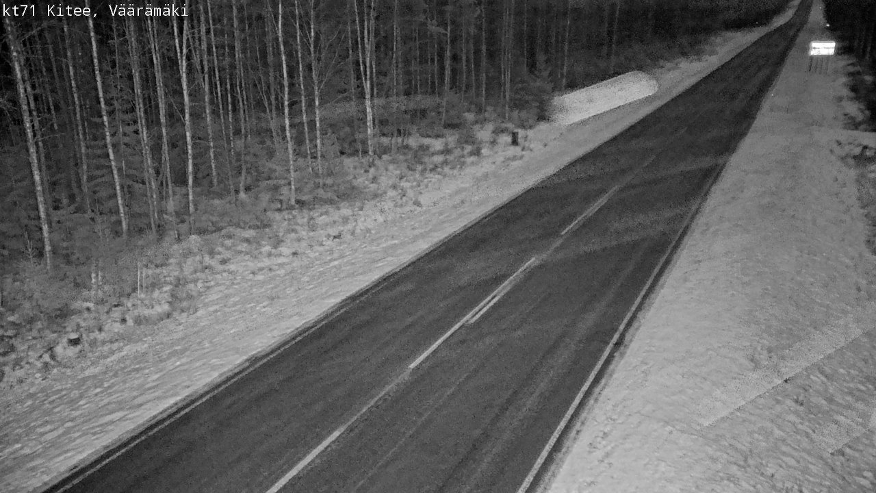 Weather Camera Image Väg 71 Väärämäki, Kitee, Pohjois-Karjala