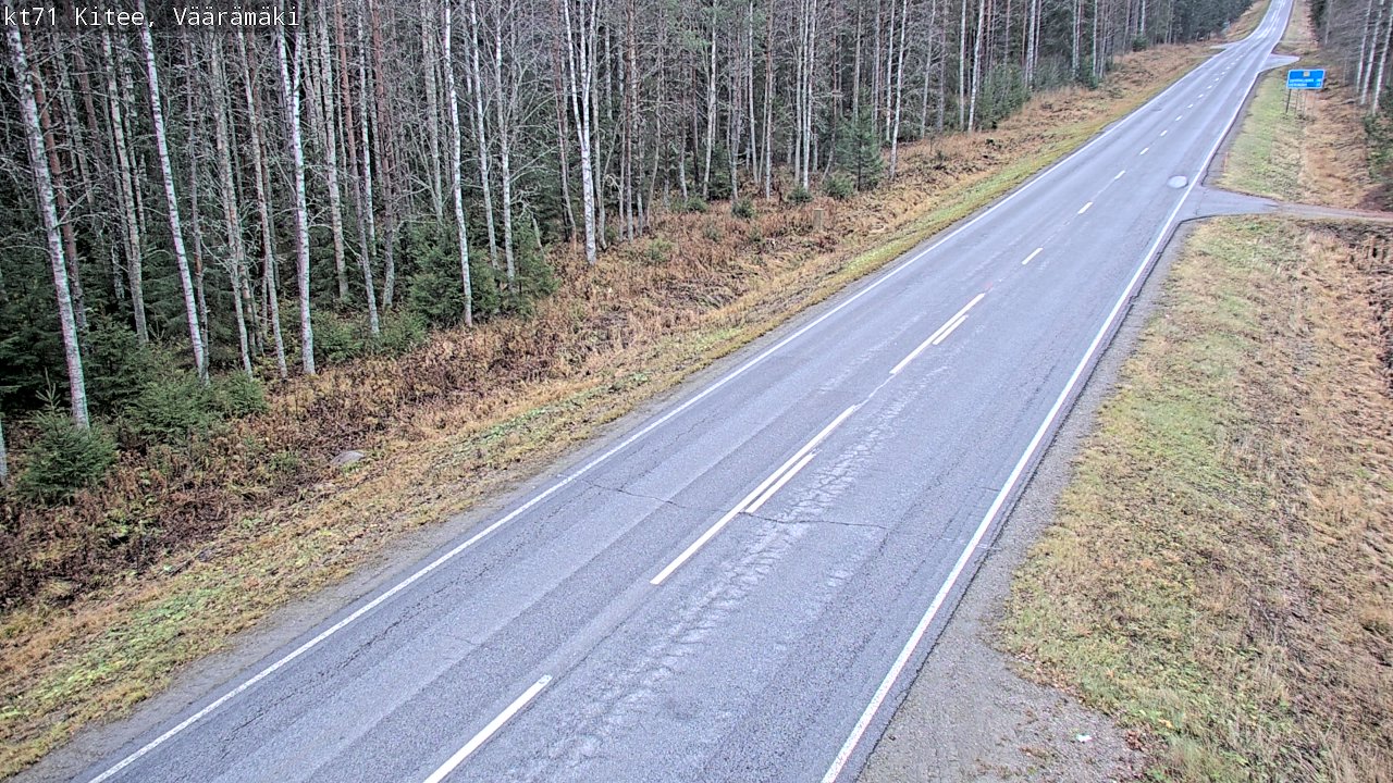 Kelikamerat Kuva Tie 71 Kitee, Väärämäki, Kitee, Pohjois-Karjala