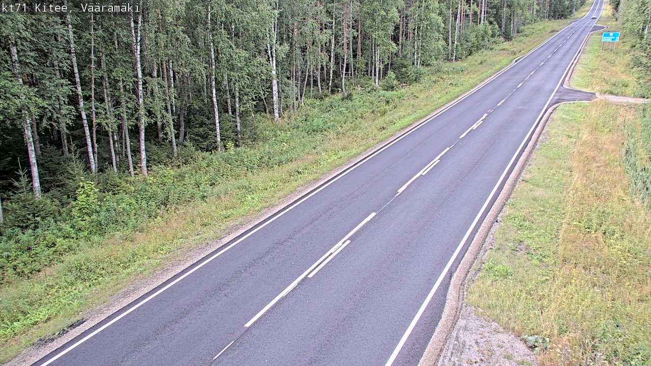 Weather Camera Image Road 71 Väärämäki, Kitee, Pohjois-Karjala