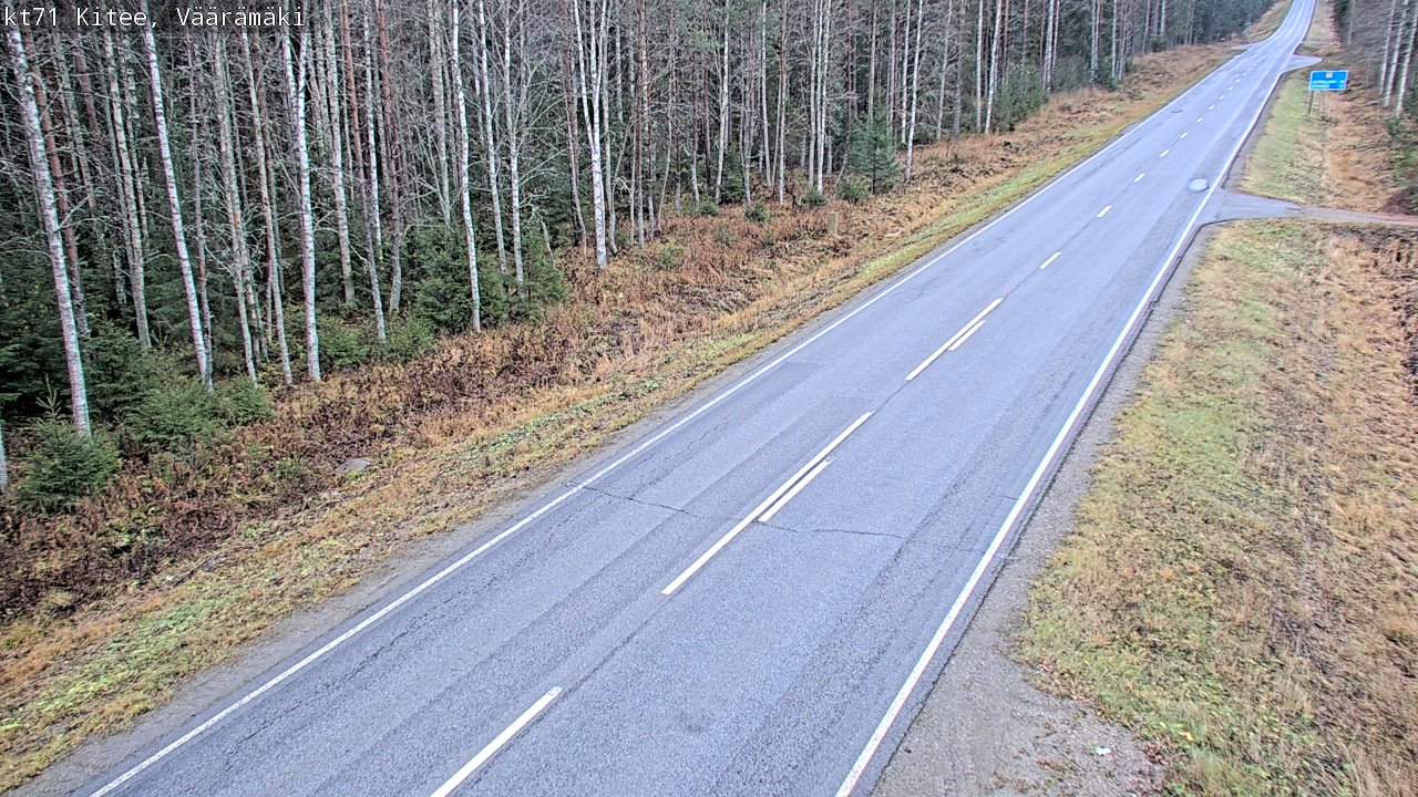Kelikamerat Kuva Tie 71 Kitee, Väärämäki, Kitee, Pohjois-Karjala