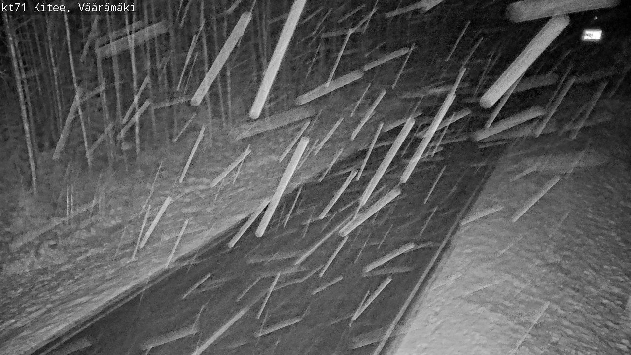 Weather Camera Image Väg 71 Väärämäki, Kitee, Pohjois-Karjala