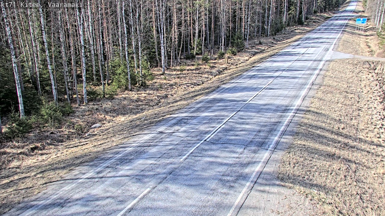Kelikamerat Kuva Tie 71 Kitee, Väärämäki, Kitee, Pohjois-Karjala