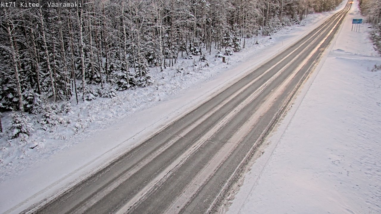 Kelikamerat Kuva Tie 71 Kitee, Väärämäki, Kitee, Pohjois-Karjala