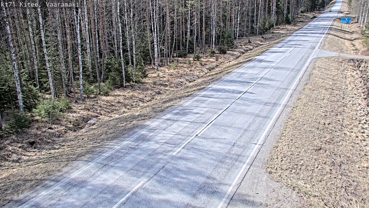 Kelikamerat Kuva Tie 71 Kitee, Väärämäki, Kitee, Pohjois-Karjala