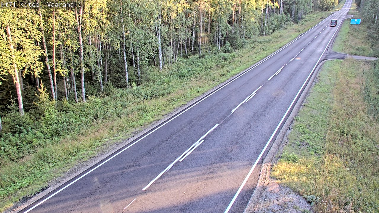 Kelikamerat Kuva Tie 71 Kitee, Väärämäki, Kitee, Pohjois-Karjala