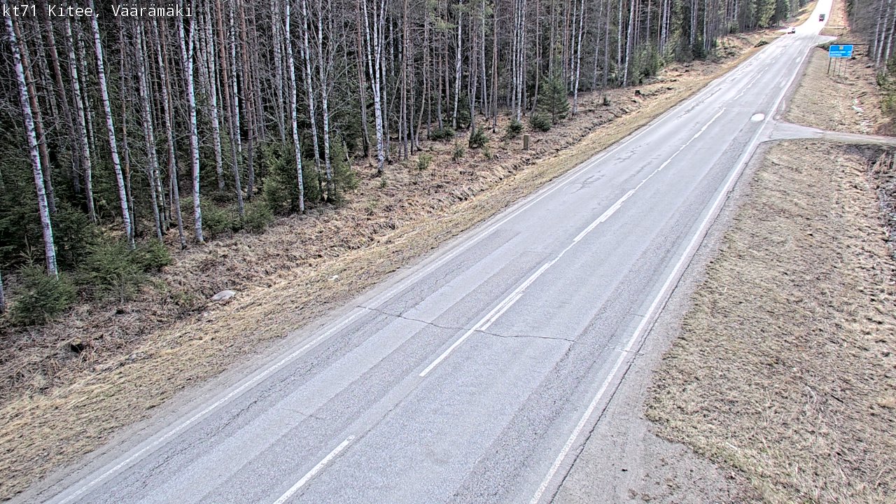 Kelikamerat Kuva Tie 71 Kitee, Väärämäki, Kitee, Pohjois-Karjala