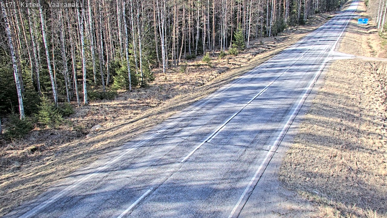 Kelikamerat Kuva Tie 71 Kitee, Väärämäki, Kitee, Pohjois-Karjala