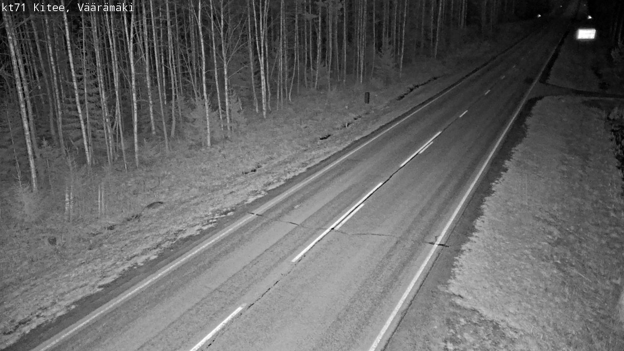 Weather Camera Image Väg 71 Väärämäki, Kitee, Pohjois-Karjala