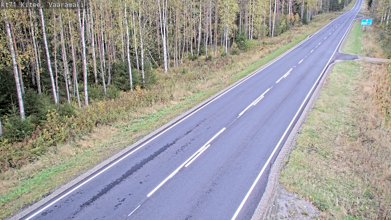 Kelikamerat Kuva Tie 71 Kitee, Väärämäki, Kitee, Pohjois-Karjala