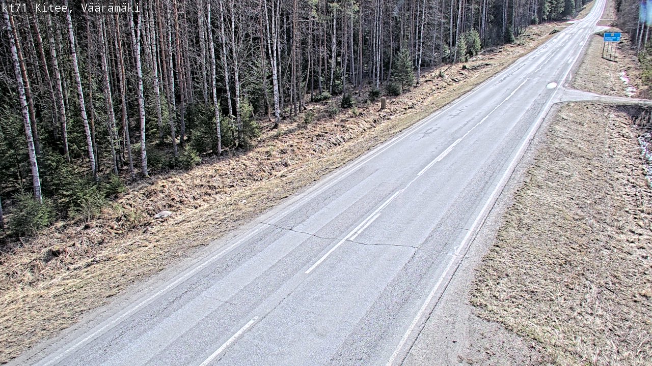 Kelikamerat Kuva Tie 71 Kitee, Väärämäki, Kitee, Pohjois-Karjala