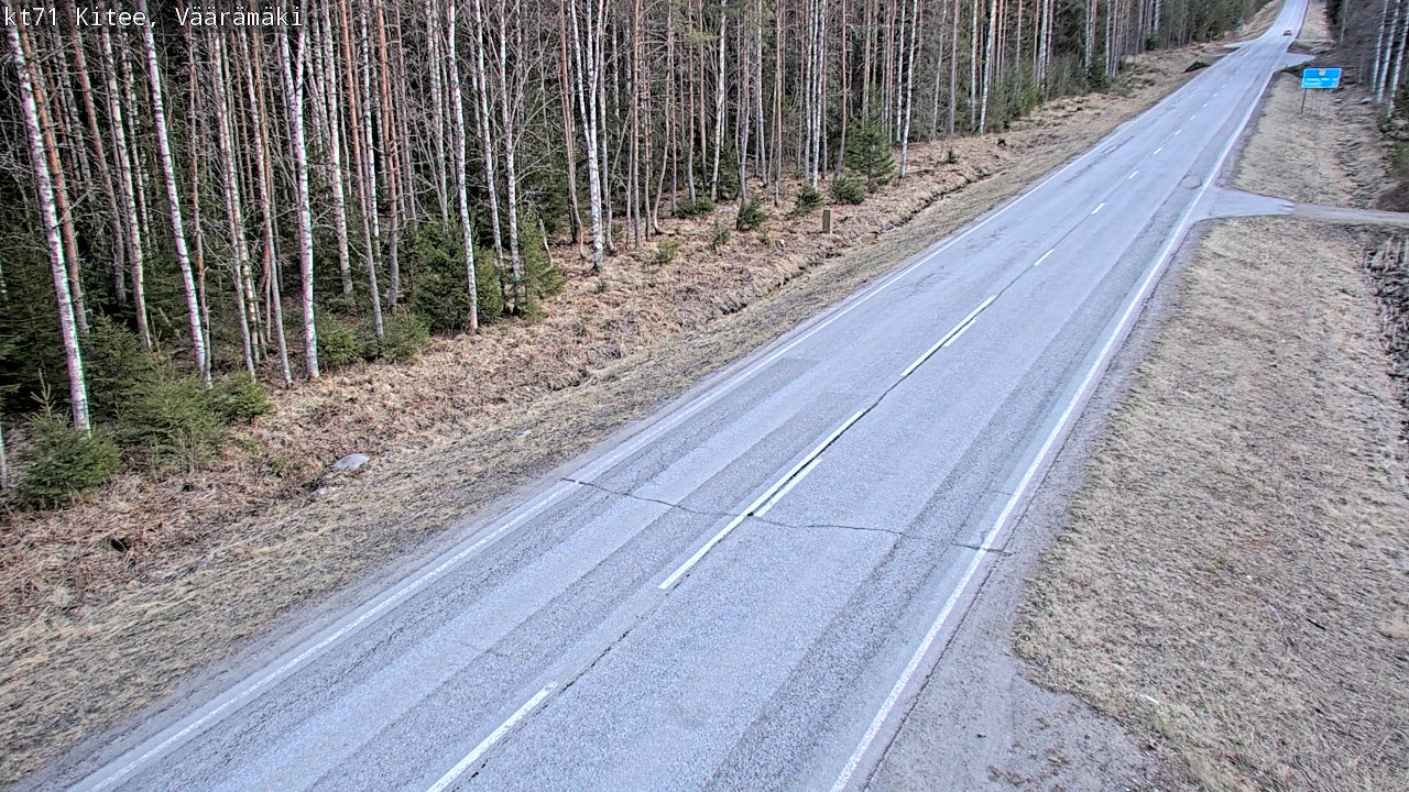 Kelikamerat Kuva Tie 71 Kitee, Väärämäki, Kitee, Pohjois-Karjala
