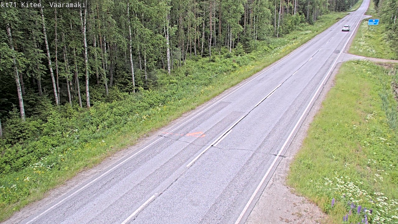 Kelikamerat Kuva Tie 71 Kitee, Väärämäki, Kitee, Pohjois-Karjala