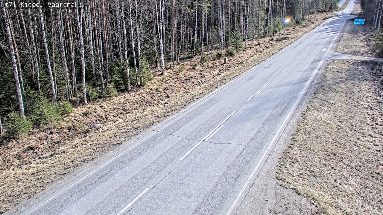 Kelikamerat Kuva Tie 71 Kitee, Väärämäki, Kitee, Pohjois-Karjala