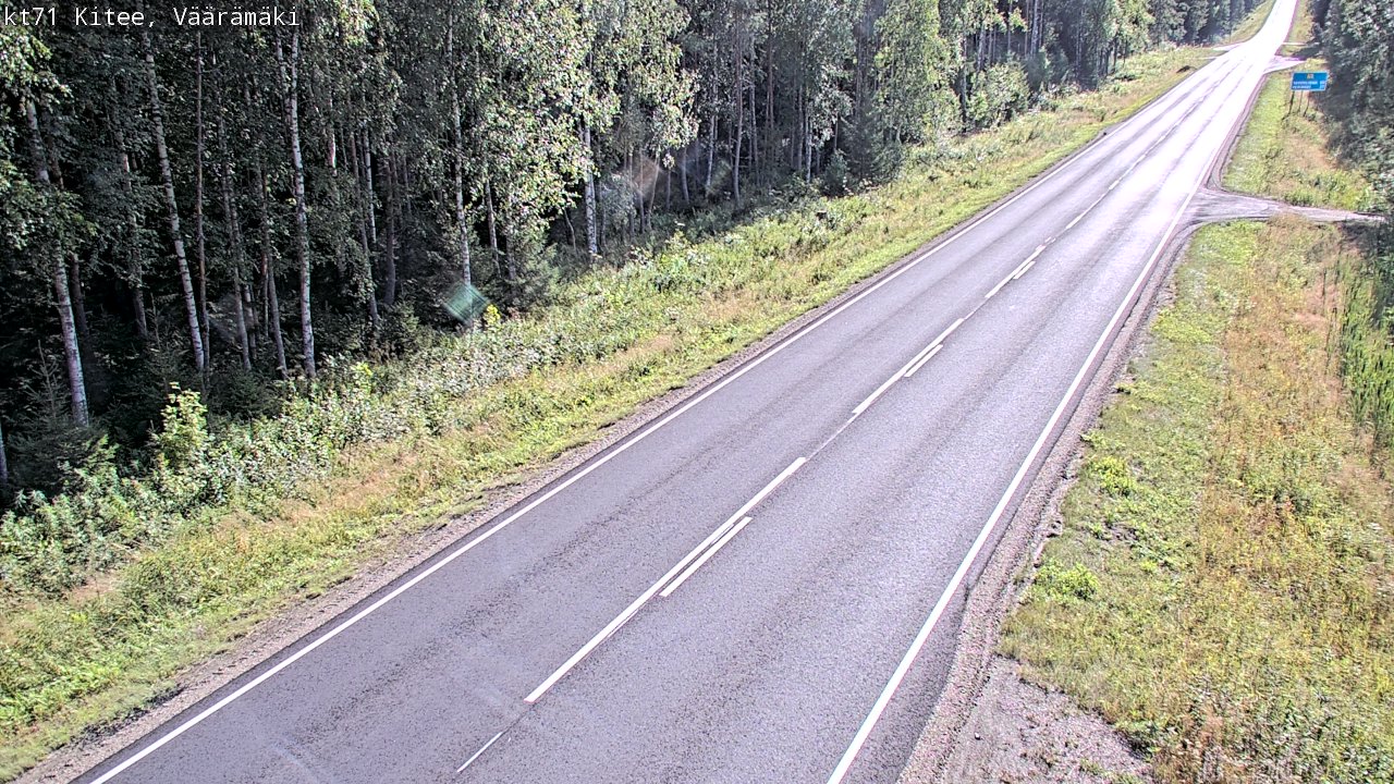 Kelikamerat Kuva Tie 71 Kitee, Väärämäki, Kitee, Pohjois-Karjala