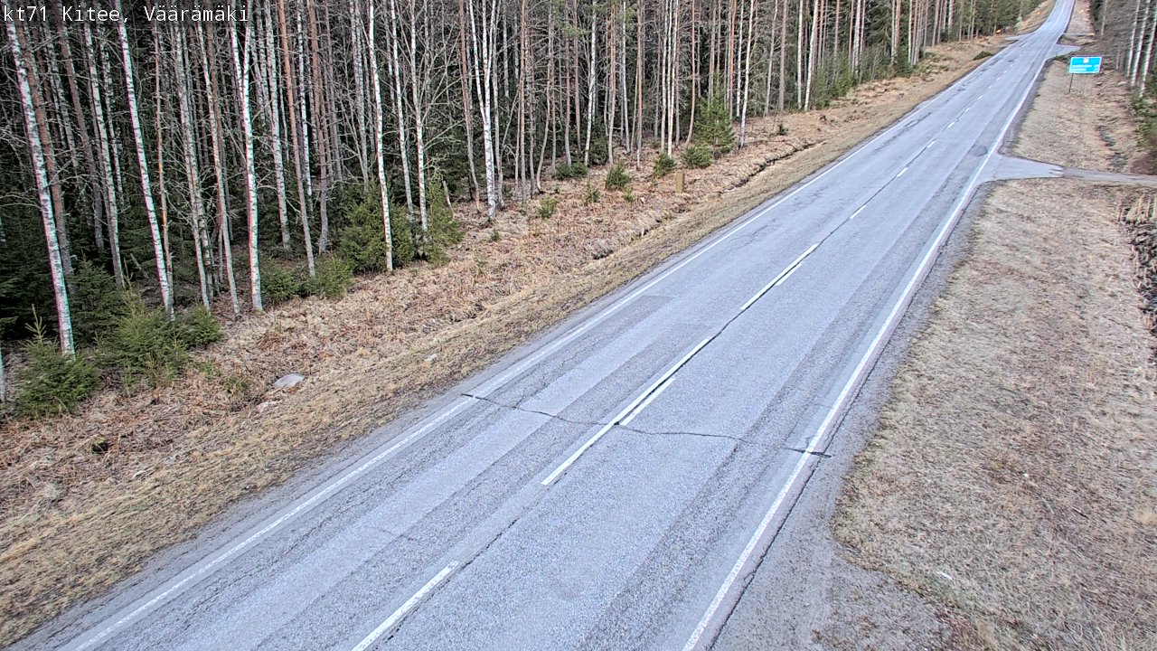 Weather Camera Image Väg 71 Väärämäki, Kitee, Pohjois-Karjala