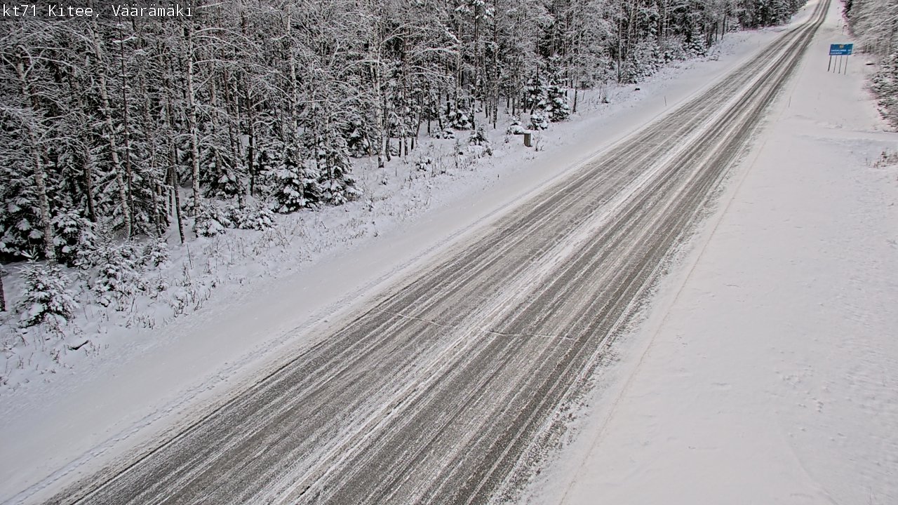 Weather Camera Image Väg 71 Väärämäki, Kitee, Pohjois-Karjala