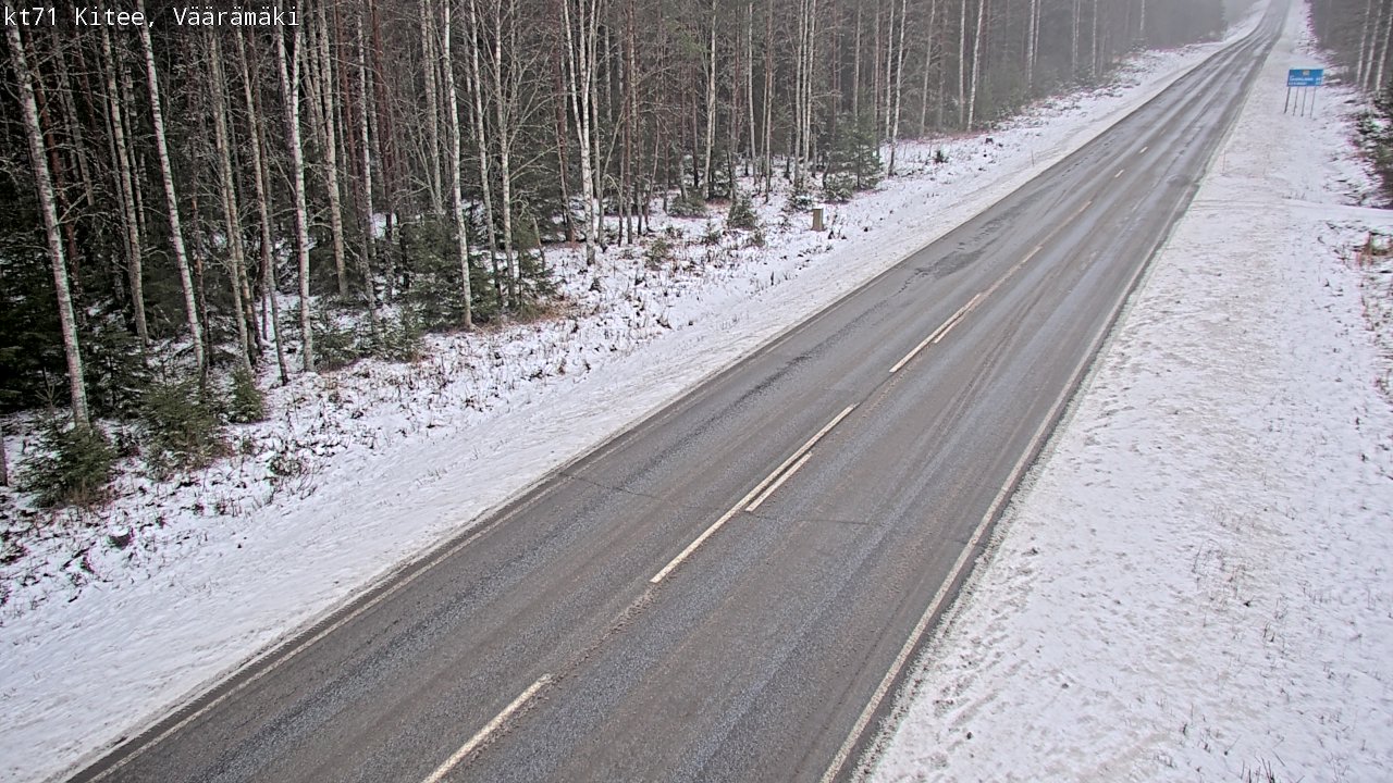 Weather Camera Image Väg 71 Väärämäki, Kitee, Pohjois-Karjala