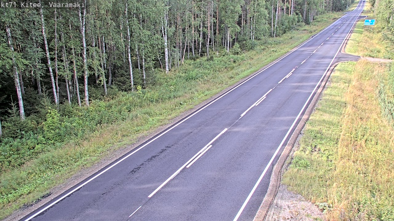 Kelikamerat Kuva Tie 71 Kitee, Väärämäki, Kitee, Pohjois-Karjala