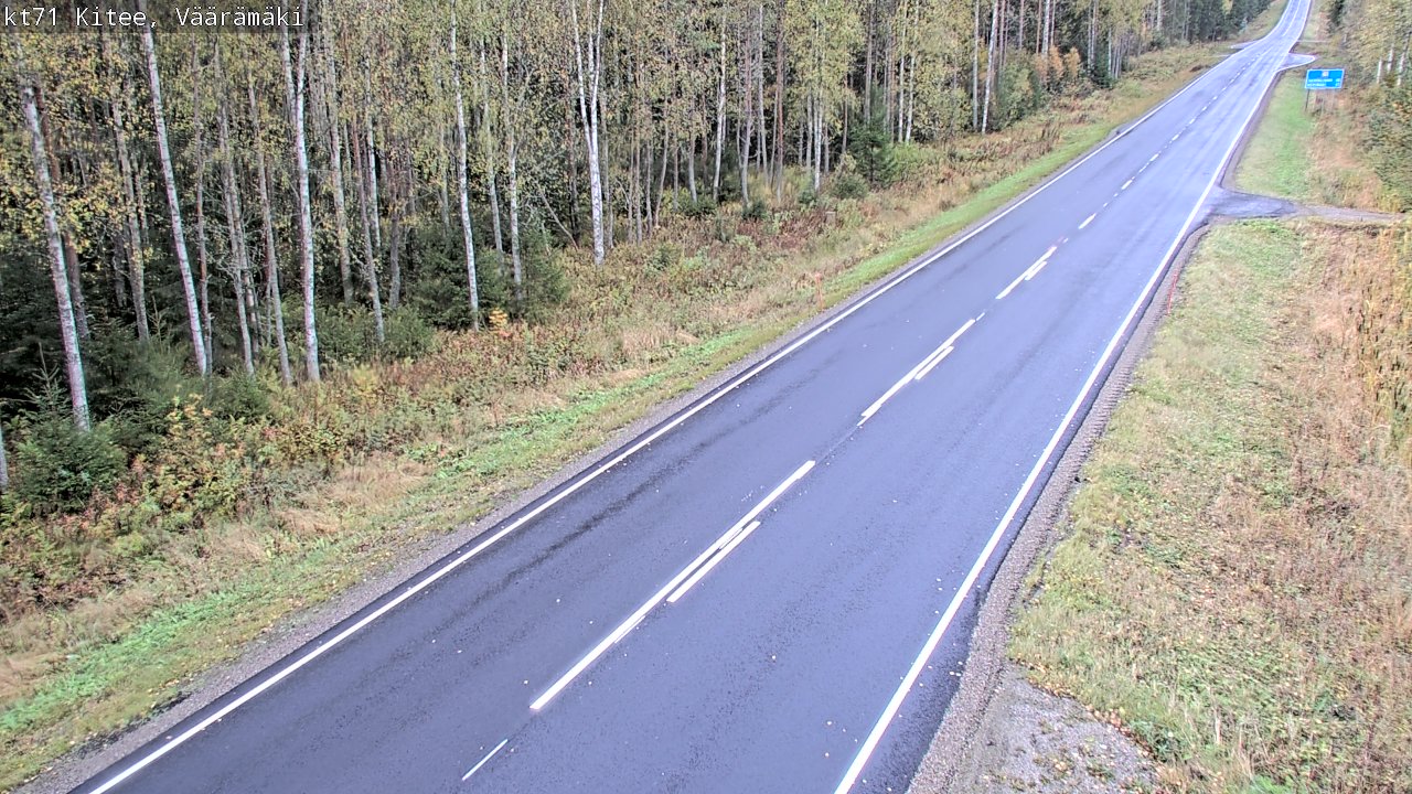 Kelikamerat Kuva Tie 71 Kitee, Väärämäki, Kitee, Pohjois-Karjala