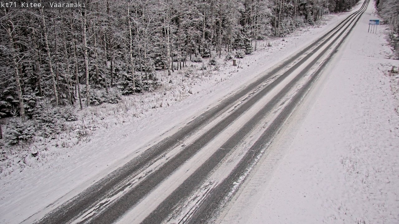 Weather Camera Image Väg 71 Väärämäki, Kitee, Pohjois-Karjala