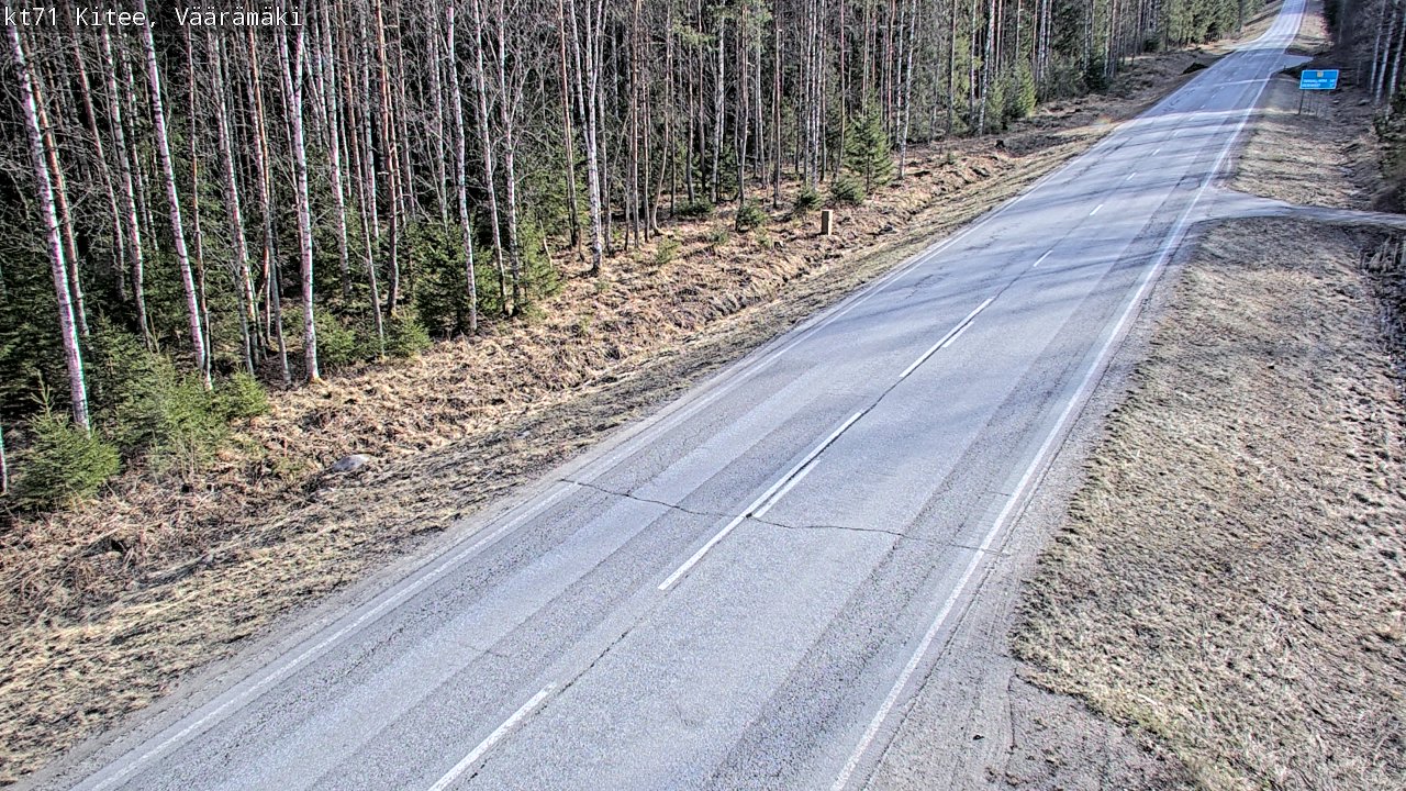 Kelikamerat Kuva Tie 71 Kitee, Väärämäki, Kitee, Pohjois-Karjala