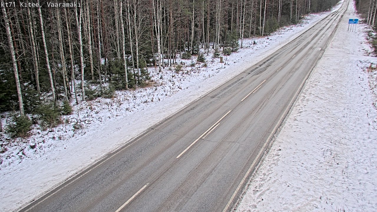 Weather Camera Image Väg 71 Väärämäki, Kitee, Pohjois-Karjala