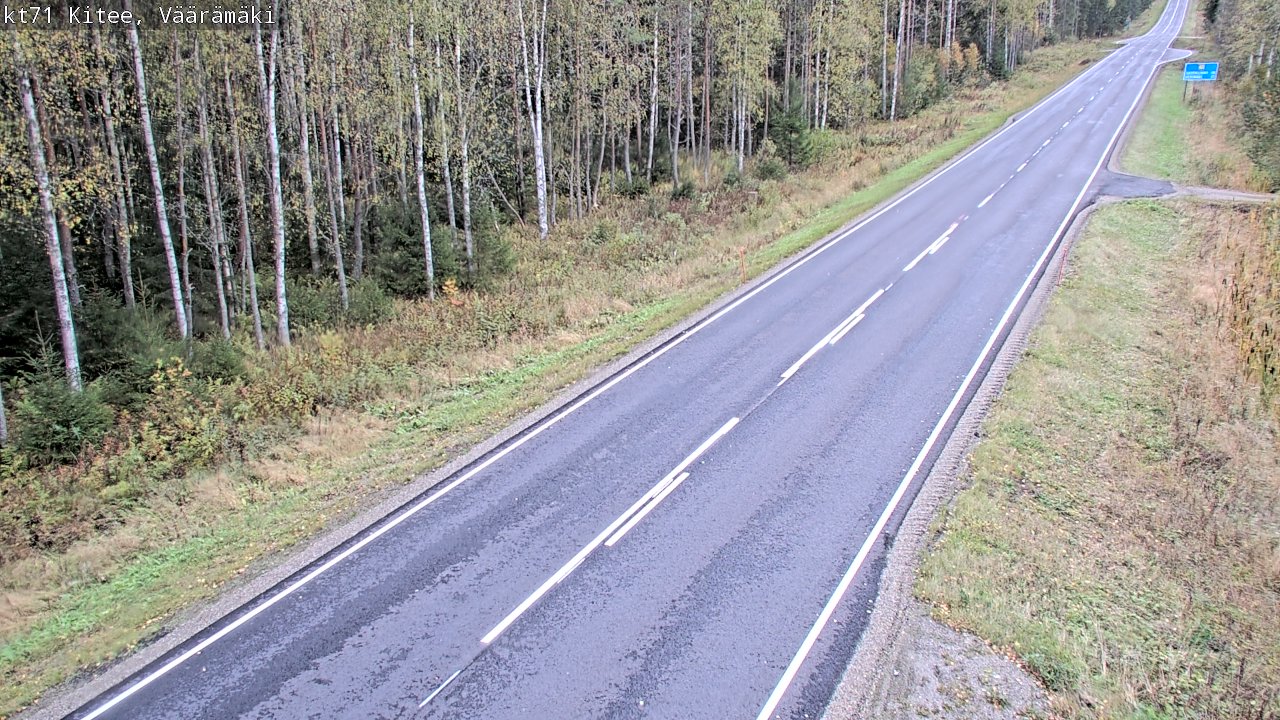 Kelikamerat Kuva Tie 71 Kitee, Väärämäki, Kitee, Pohjois-Karjala