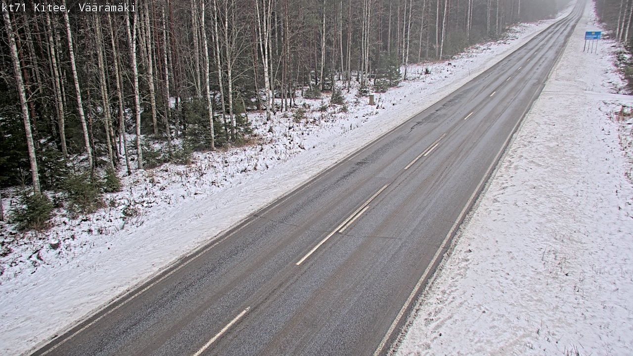 Weather Camera Image Väg 71 Väärämäki, Kitee, Pohjois-Karjala