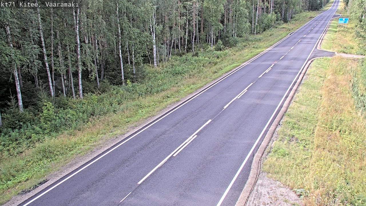 Weather Camera Image Road 71 Väärämäki, Kitee, Pohjois-Karjala