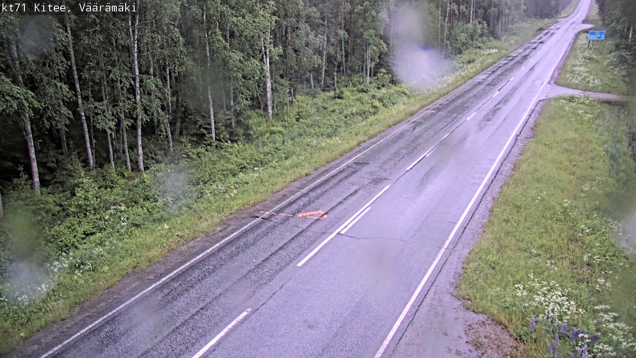 Kelikamerat Kuva Tie 71 Kitee, Väärämäki, Kitee, Pohjois-Karjala