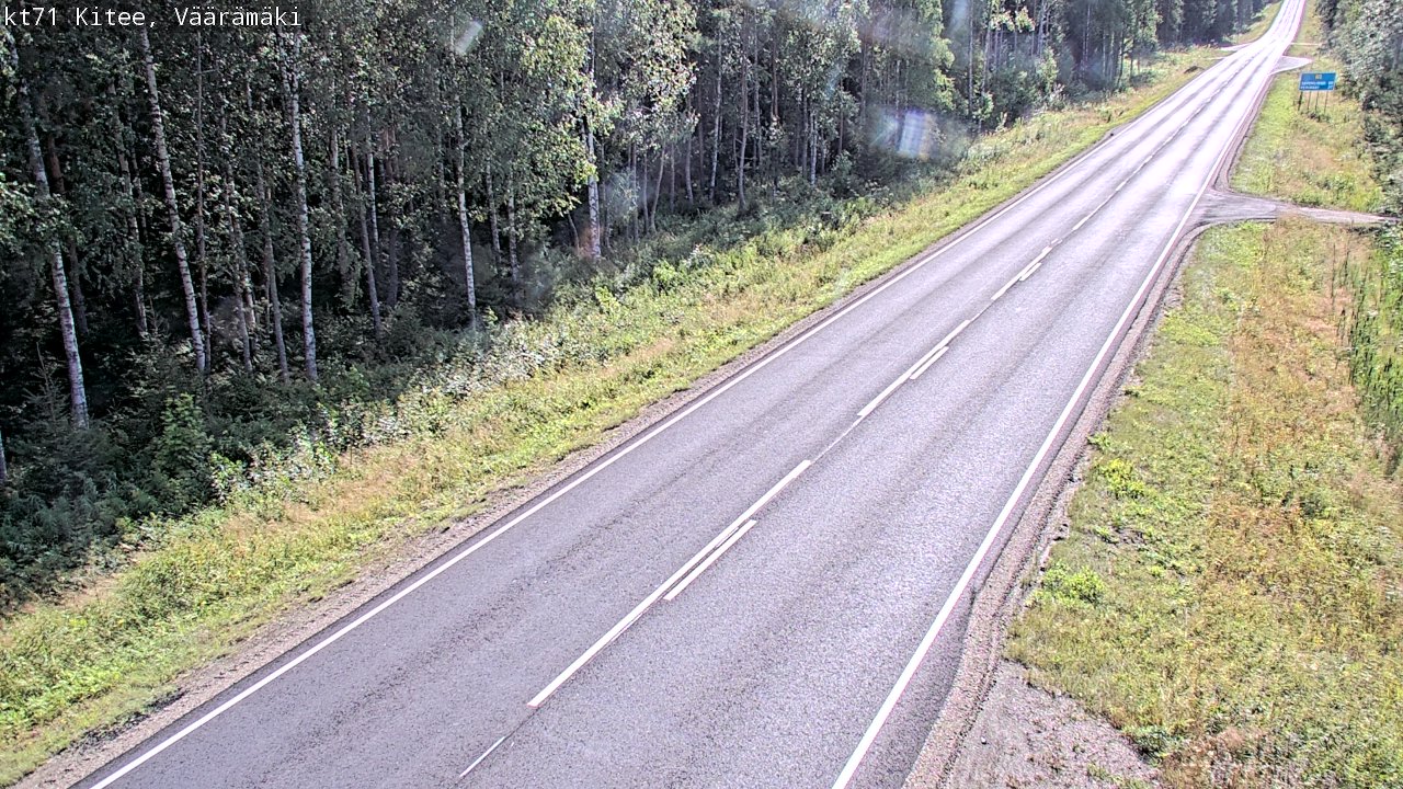 Kelikamerat Kuva Tie 71 Kitee, Väärämäki, Kitee, Pohjois-Karjala