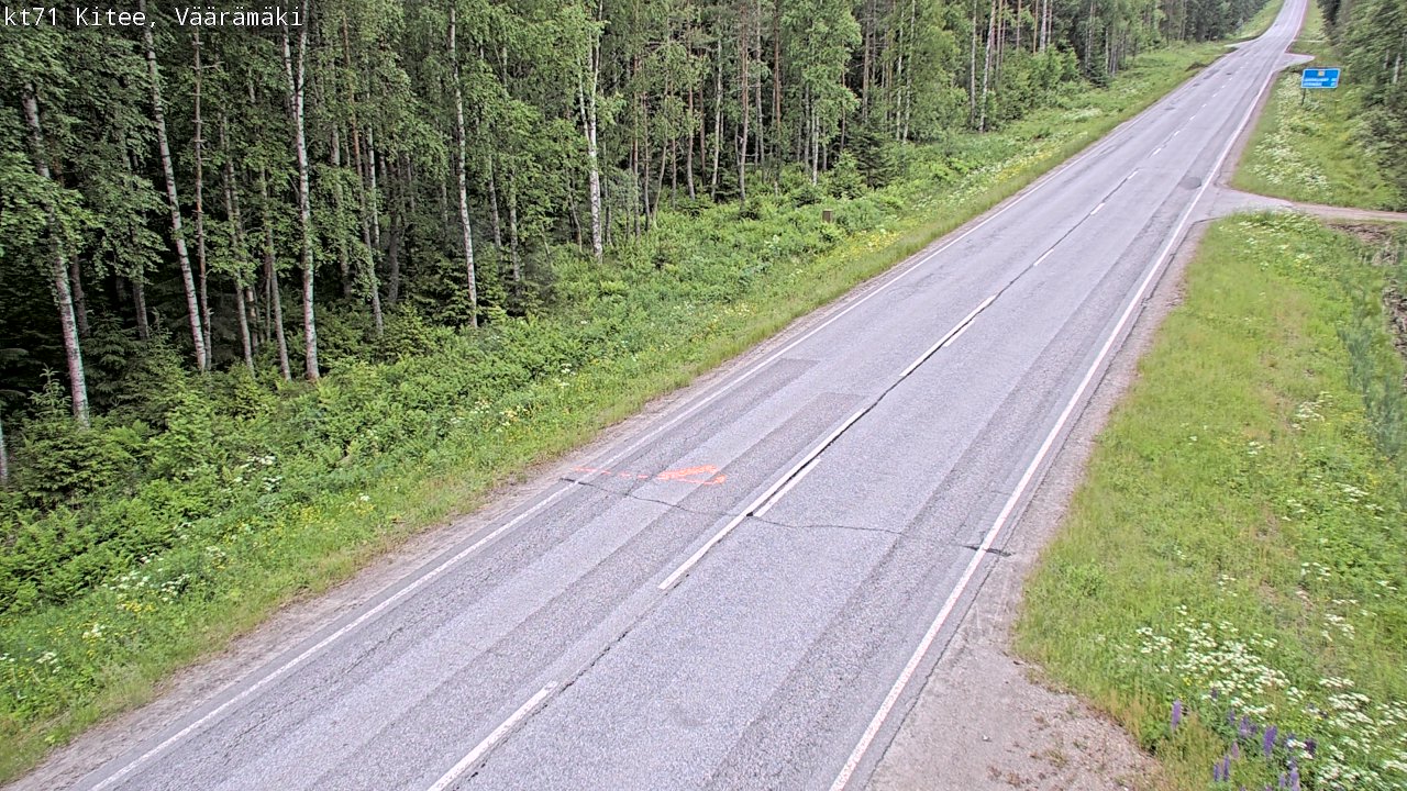 Kelikamerat Kuva Tie 71 Kitee, Väärämäki, Kitee, Pohjois-Karjala