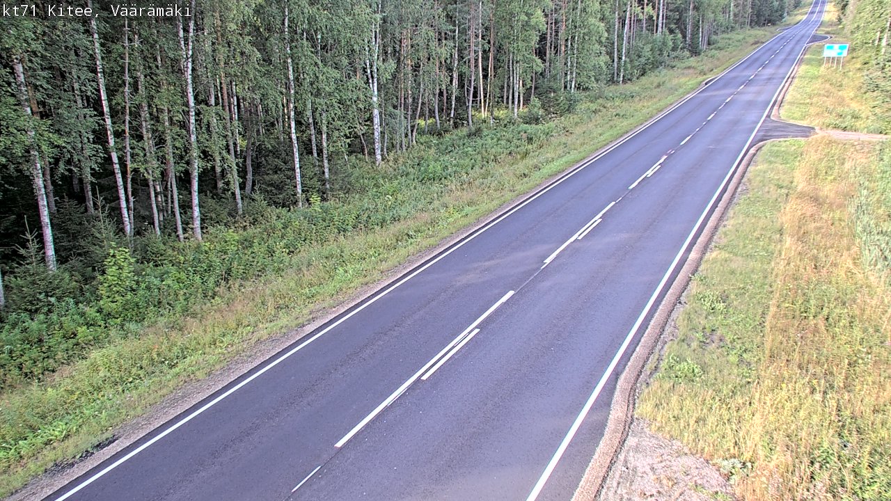 Weather Camera Image Road 71 Väärämäki, Kitee, Pohjois-Karjala