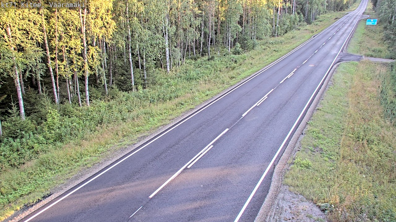 Kelikamerat Kuva Tie 71 Kitee, Väärämäki, Kitee, Pohjois-Karjala