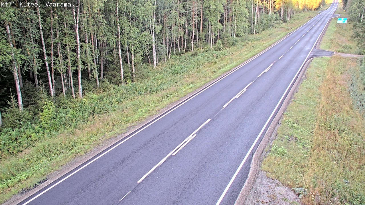 Kelikamerat Kuva Tie 71 Kitee, Väärämäki, Kitee, Pohjois-Karjala