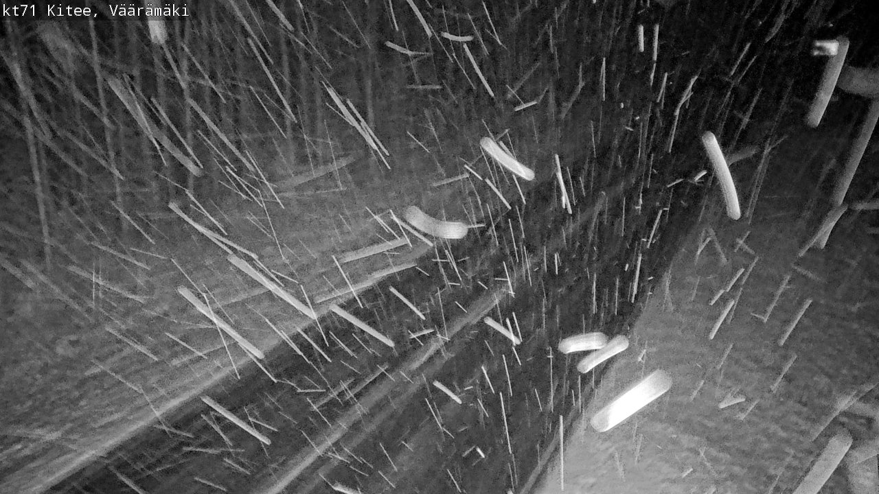 Weather Camera Image Väg 71 Väärämäki, Kitee, Pohjois-Karjala
