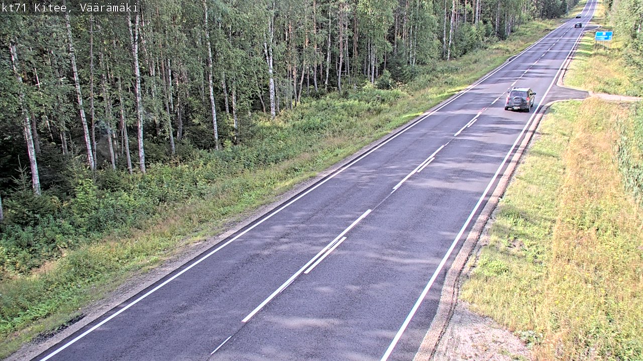 Weather Camera Image Road 71 Väärämäki, Kitee, Pohjois-Karjala