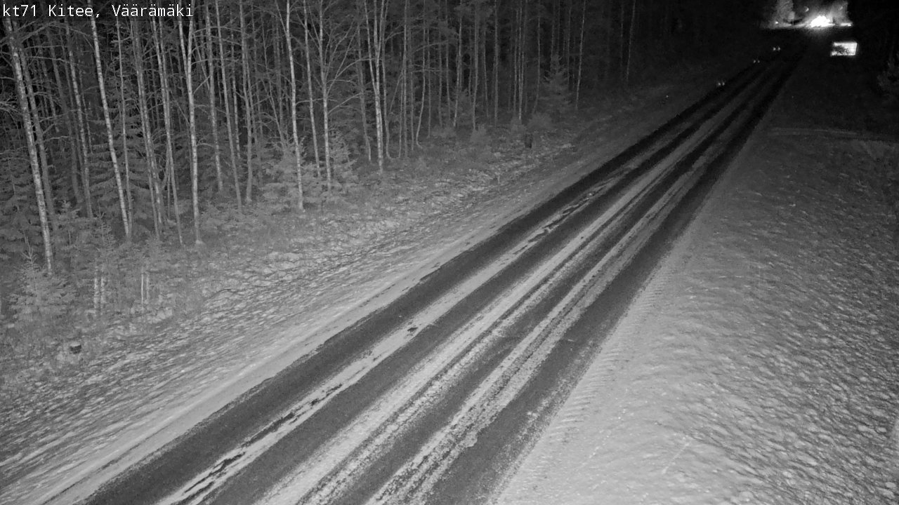 Weather Camera Image Väg 71 Väärämäki, Kitee, Pohjois-Karjala