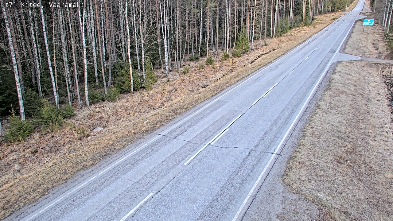 Weather Camera Image Väg 71 Väärämäki, Kitee, Pohjois-Karjala