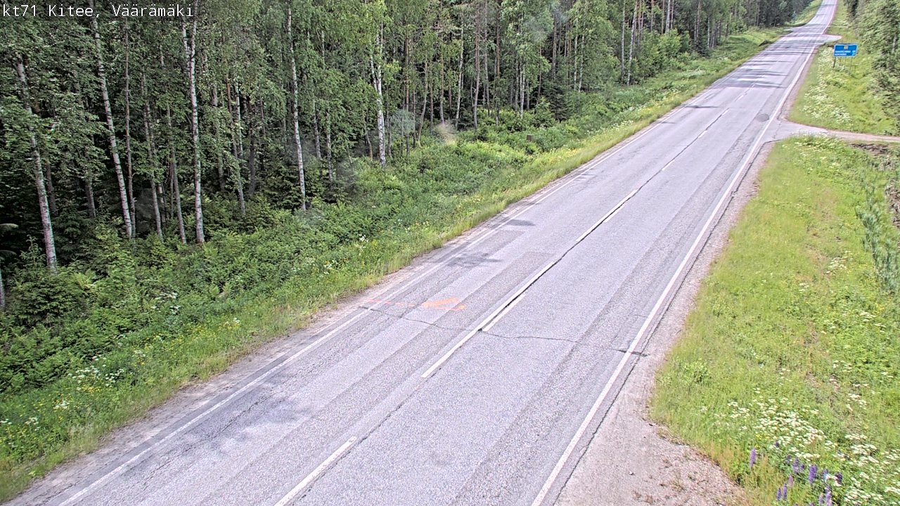 Kelikamerat Kuva Tie 71 Kitee, Väärämäki, Kitee, Pohjois-Karjala