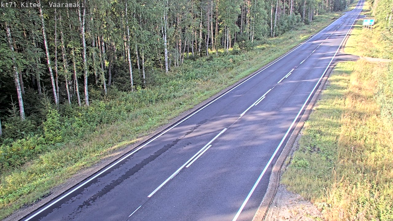 Kelikamerat Kuva Tie 71 Kitee, Väärämäki, Kitee, Pohjois-Karjala