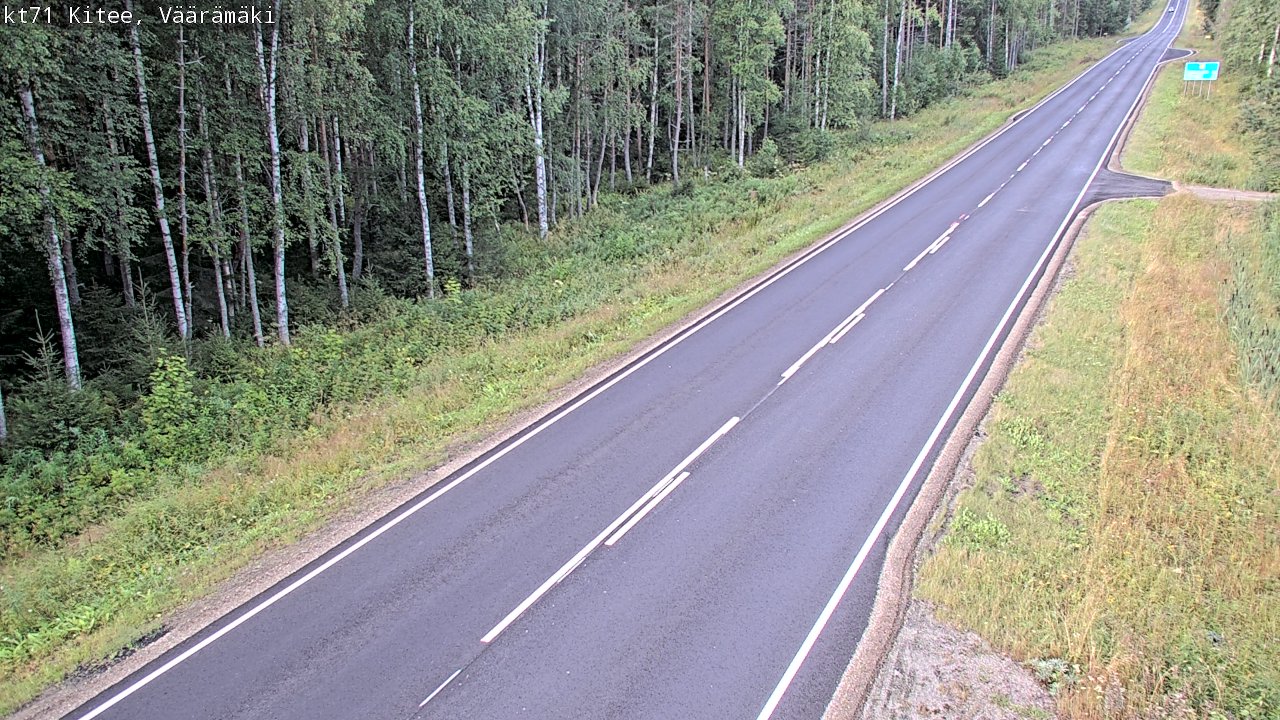 Weather Camera Image Road 71 Väärämäki, Kitee, Pohjois-Karjala