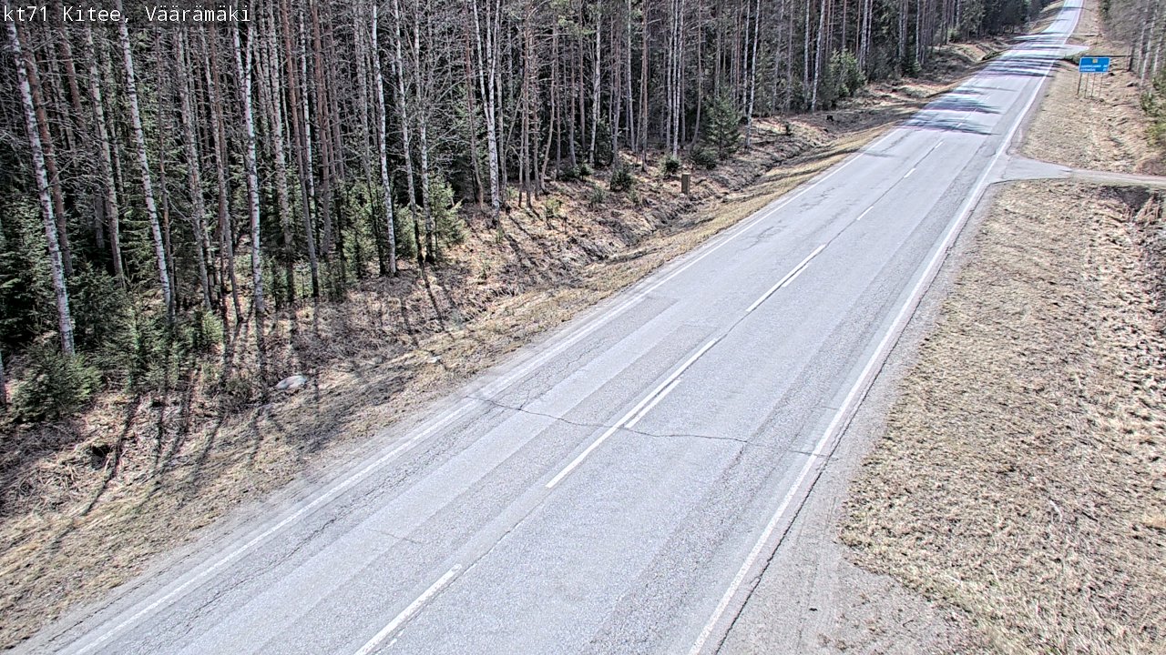 Kelikamerat Kuva Tie 71 Kitee, Väärämäki, Kitee, Pohjois-Karjala