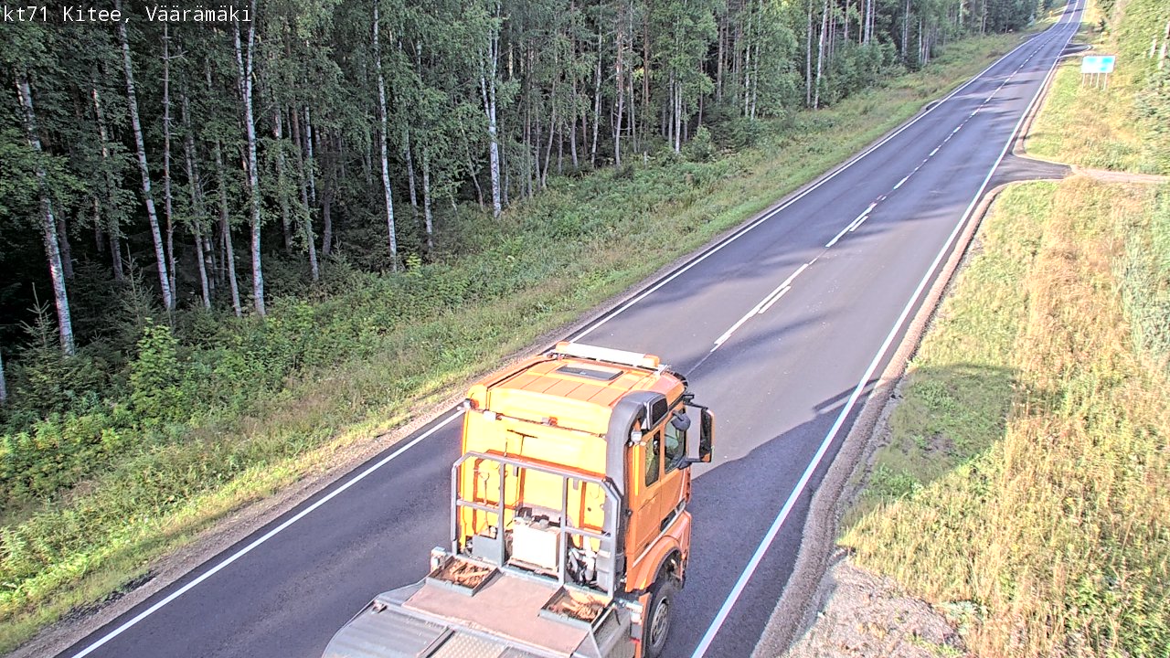 Weather Camera Image Road 71 Väärämäki, Kitee, Pohjois-Karjala
