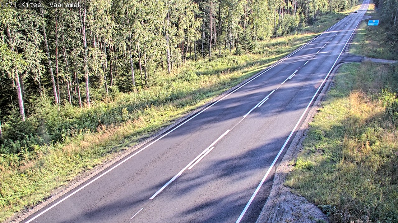 Kelikamerat Kuva Tie 71 Kitee, Väärämäki, Kitee, Pohjois-Karjala
