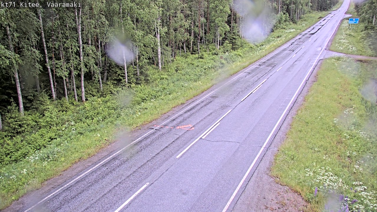 Kelikamerat Kuva Tie 71 Kitee, Väärämäki, Kitee, Pohjois-Karjala