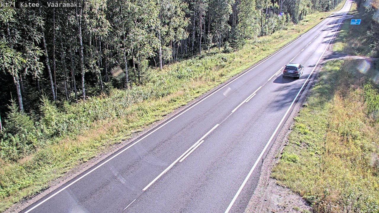 Weather Camera Image Väg 71 Väärämäki, Kitee, Pohjois-Karjala