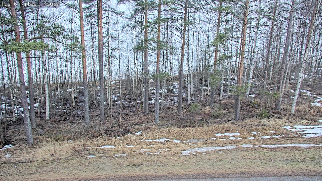 Weather Camera Image Road 6, Kitee, Kousa, Kitee, Pohjois-Karjala