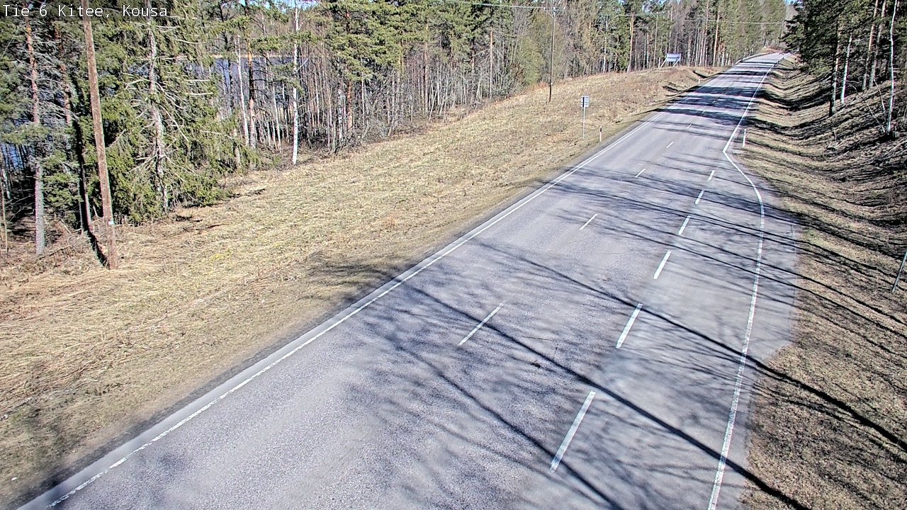 Weather Camera Image Road 6, Kitee, Kousa, Kitee, Pohjois-Karjala